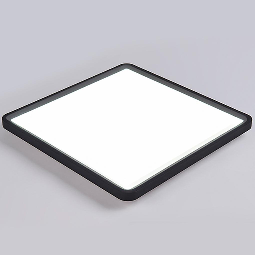Modern Flat Industrial Black Flush Mount Ceiling Lights for Kitchen Dining Room Lighting-Lighom