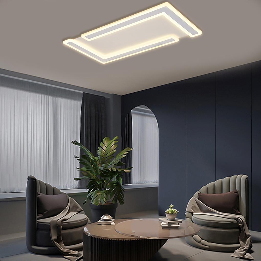 Flat Geometric LED Flush Mount Kitchen Ceiling Light
