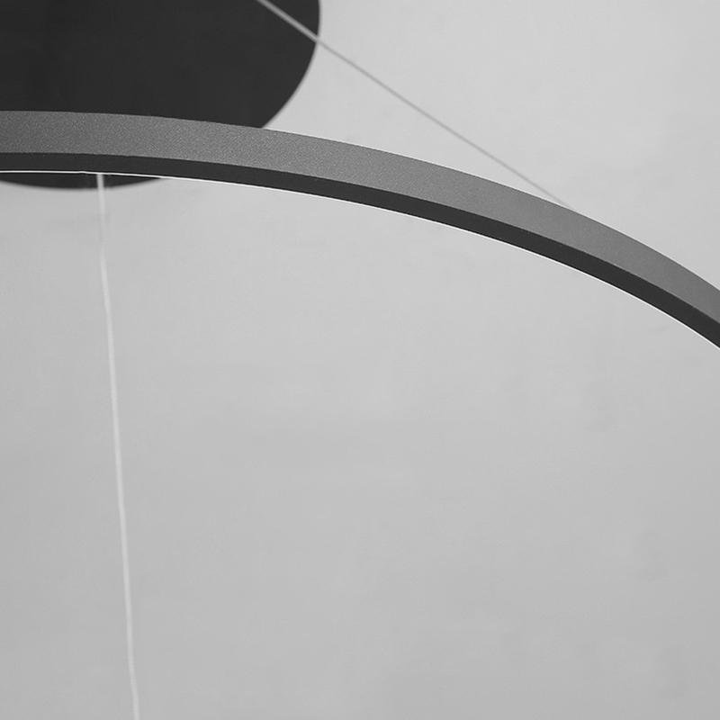 Circle Linear Modern Chandelier Pendant