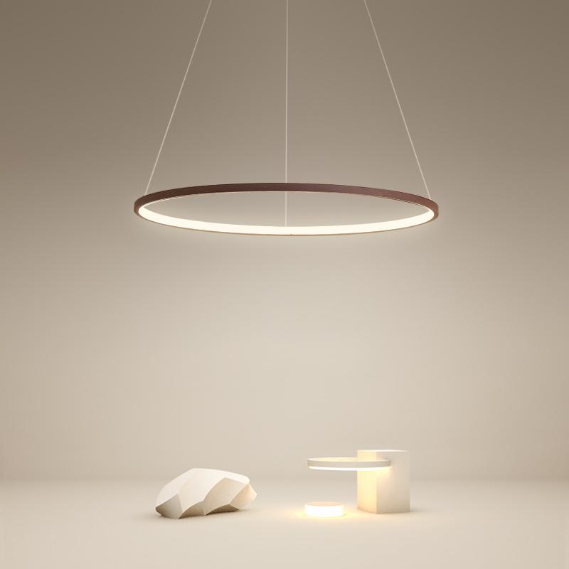 Circle Linear Modern Chandelier Pendant