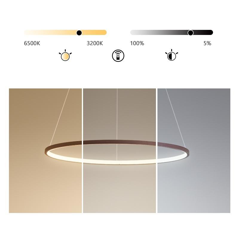Circle Linear Modern Chandelier Pendant