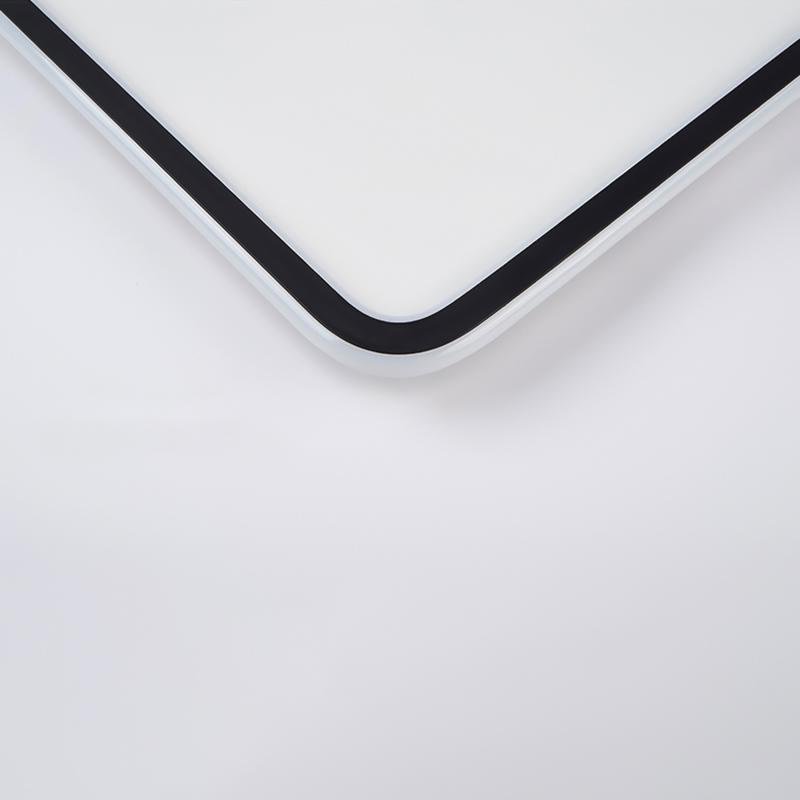 Square Industrial Black Flush Mount Ceiling Lights for Bedroom-Lighom