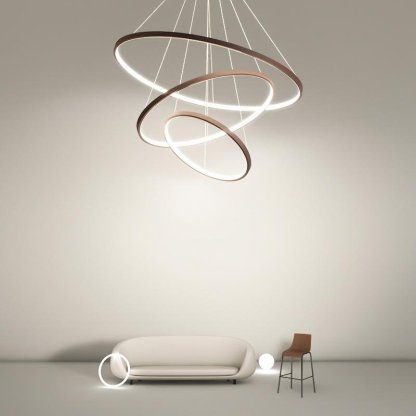 Hanging Dining Room Chandelier Modern Chandelier with Remote Control-Lighom