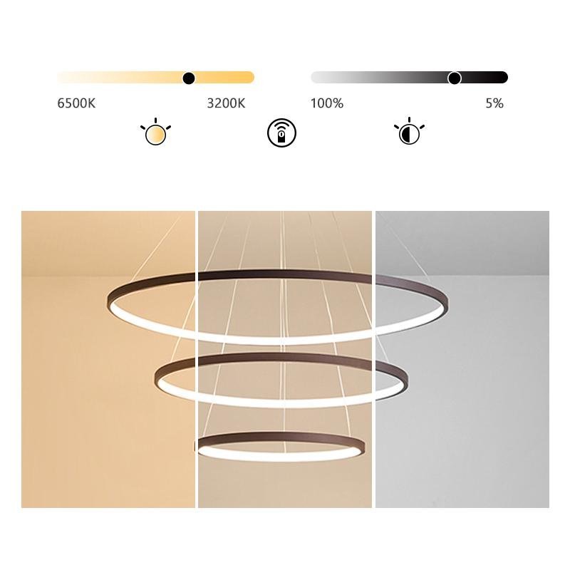 Hanging Dining Room Chandelier Modern Chandelier with Remote Control-Lighom