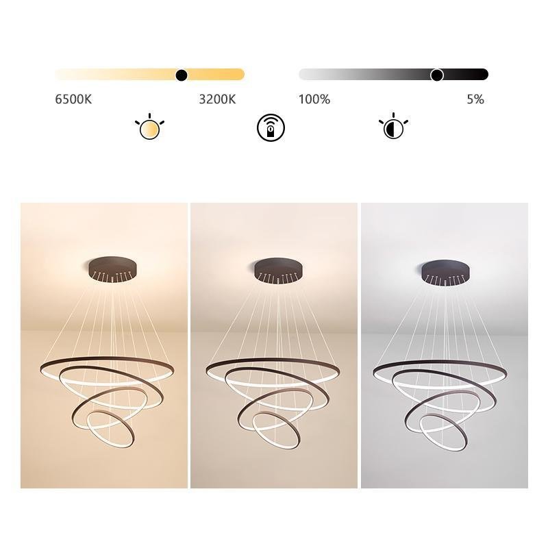 Hanging Dining Room Chandelier Modern Chandelier with Remote Control-Lighom