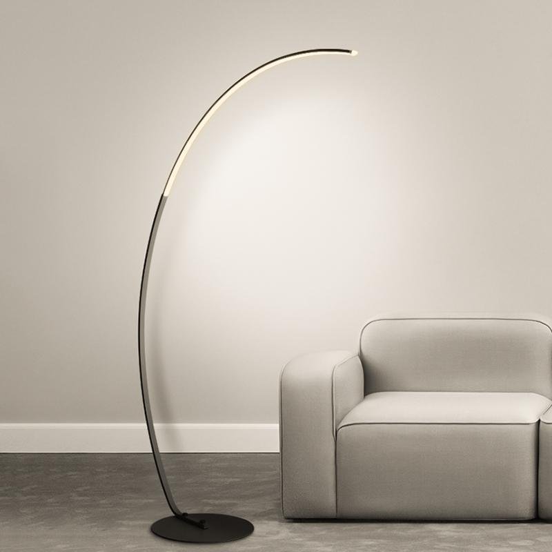 Strip LED Arc Floor Lamps-Lighom