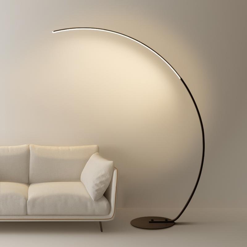 Strip LED Arc Floor Lamps-Lighom