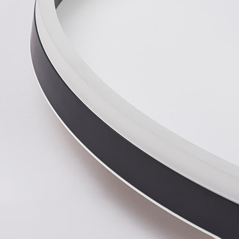 Black Round Flush Mount Kitchen Dining Ceiling Light