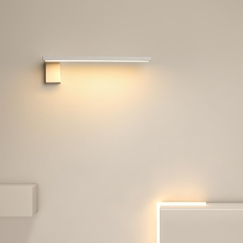 Modern LED L Shaped Black White Wall Sconce-Lighom