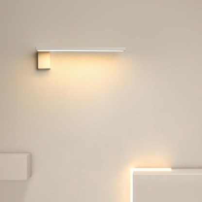Modern LED L Shaped Black White Wall Sconce-Lighom