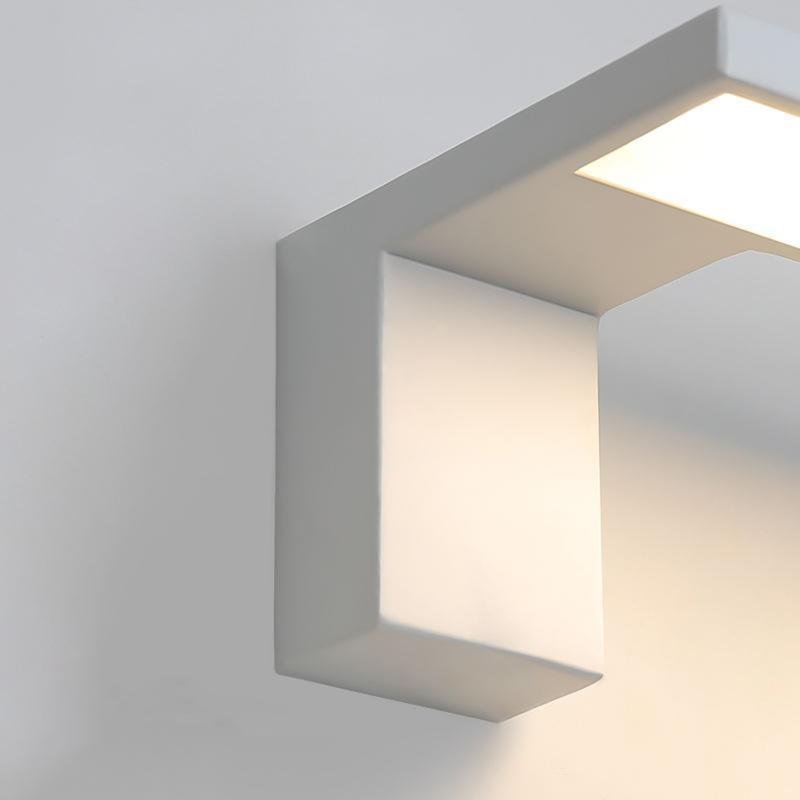 Modern LED L Shaped Black White Wall Sconce-Lighom