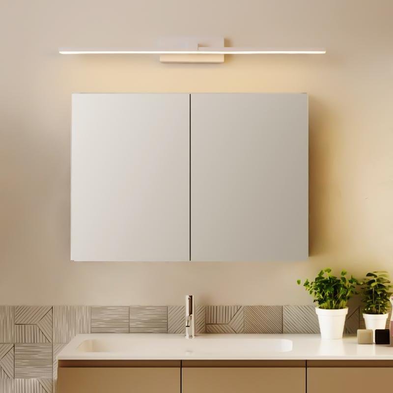Modern linear vanity white synthetic bathroom vanity lighting, Lighom — 16" L / Warm White (3000K)