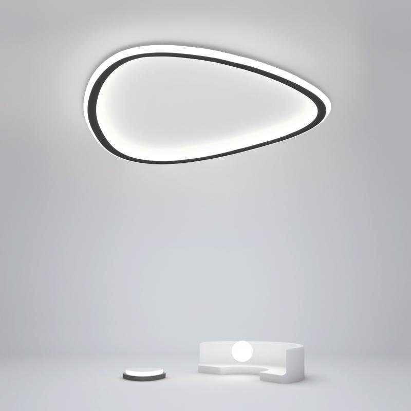 Lighom abstract synthetic flush mount lighting for bedroom — 15" W x 14" D / Warm White (3000K)
