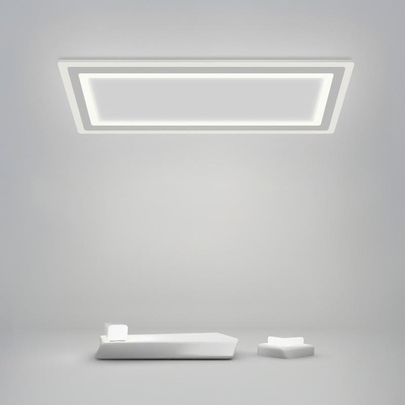 Modernist Square White Flush Mount Bedroom Ceiling Light