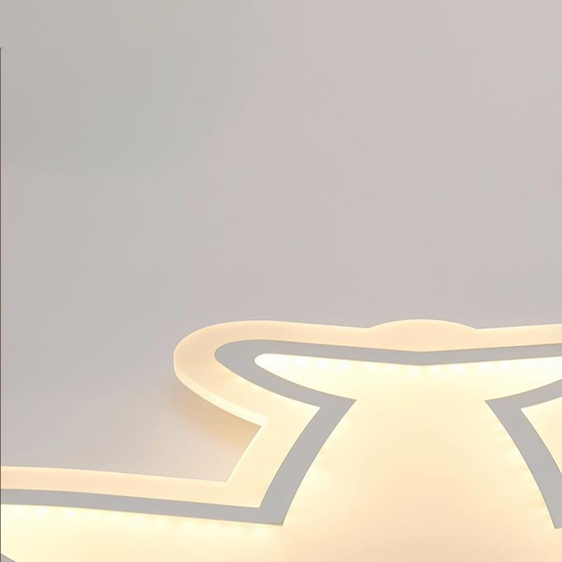 LED Aircraft White Iron Modern Flush Mount Light