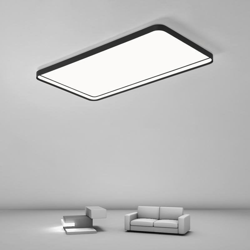 35'' Rectangular LED Modern Flush Mount Lighting for Living Room-Lighom