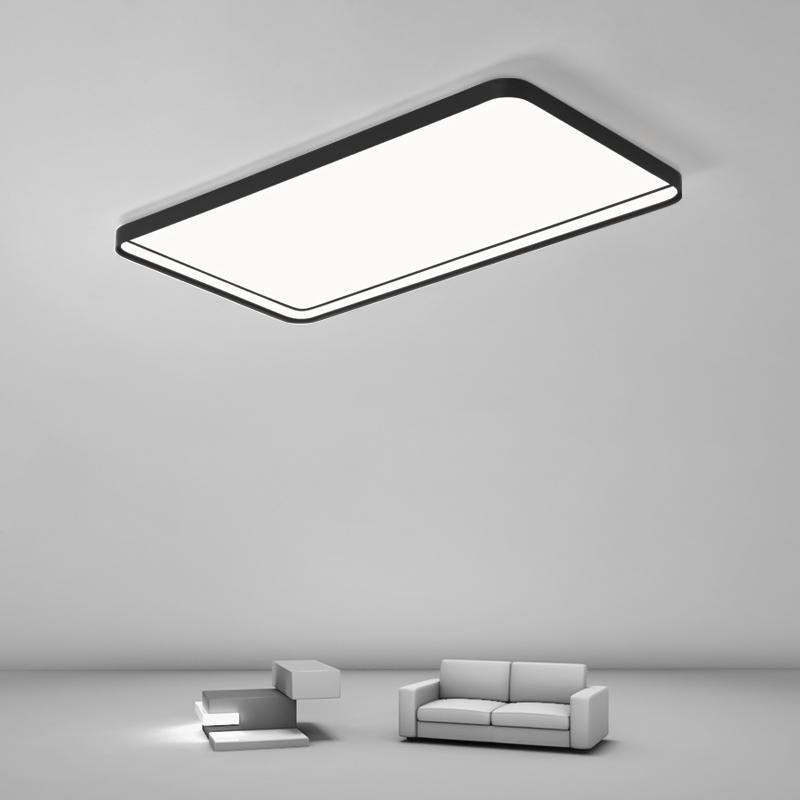 35'' Rectangular LED Modern Flush Mount Lighting for Living Room-Lighom