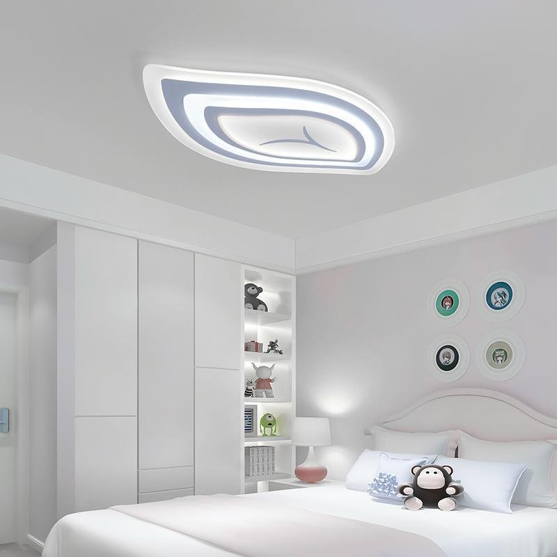 Leaf synthetic flush mount lighting for kitchen — 26"X16" / Warm White (3000K)