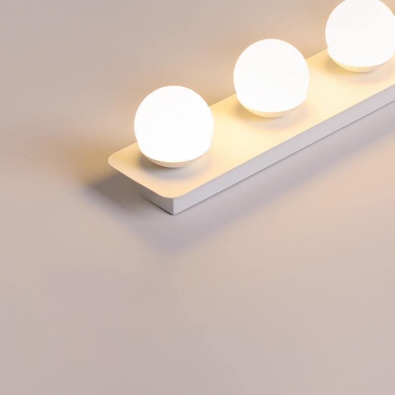 Soft Warm White LED Wall Sconce, 4/6-Head Spherical Bulb