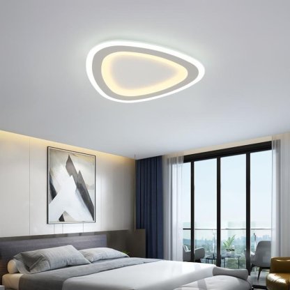Triangle Shaped Modern Flush Mount Lights LED Ceiling Light-Lighom