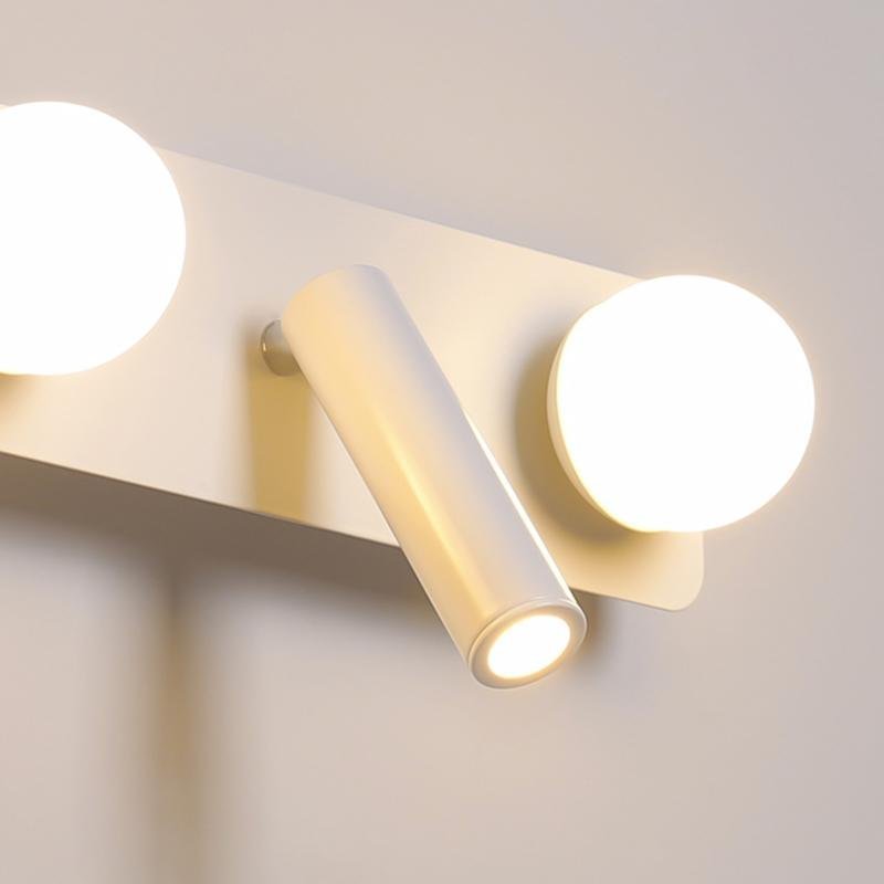 LED Wall Sconce 5-Head Spherical Adjustable Spotlight