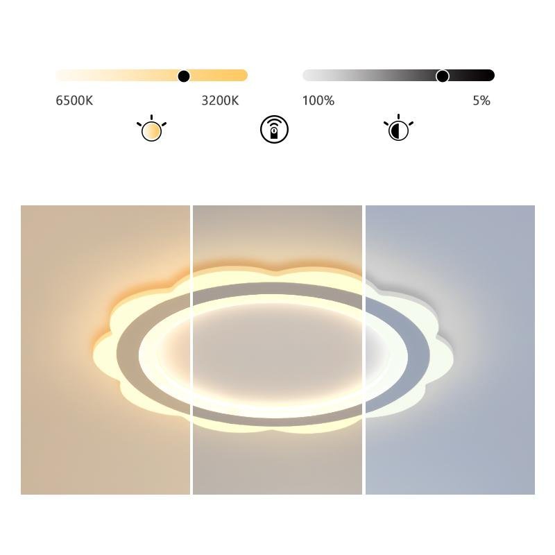Ultrathin Roundness Flush Mount LED Lights Ceiling Light-Lighom