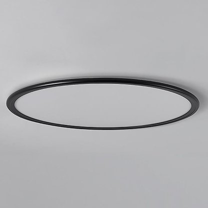 16" Modern Ultra-Thin White/Black Circle Flush