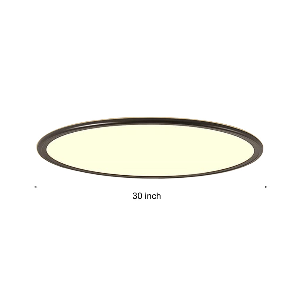 30" Round LED Ultrathin Modern Flush Mount Light