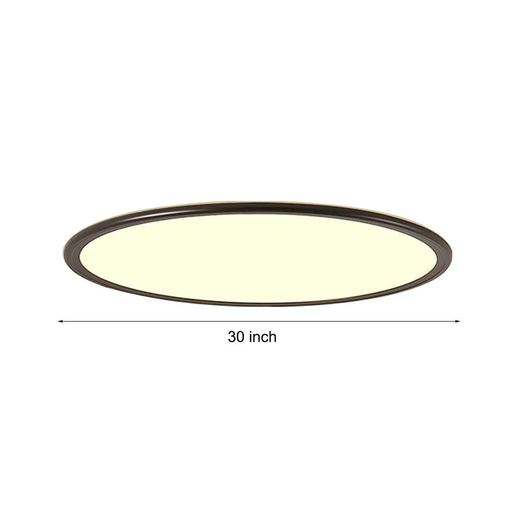 30" Round LED Ultrathin Modern Flush Mount Light