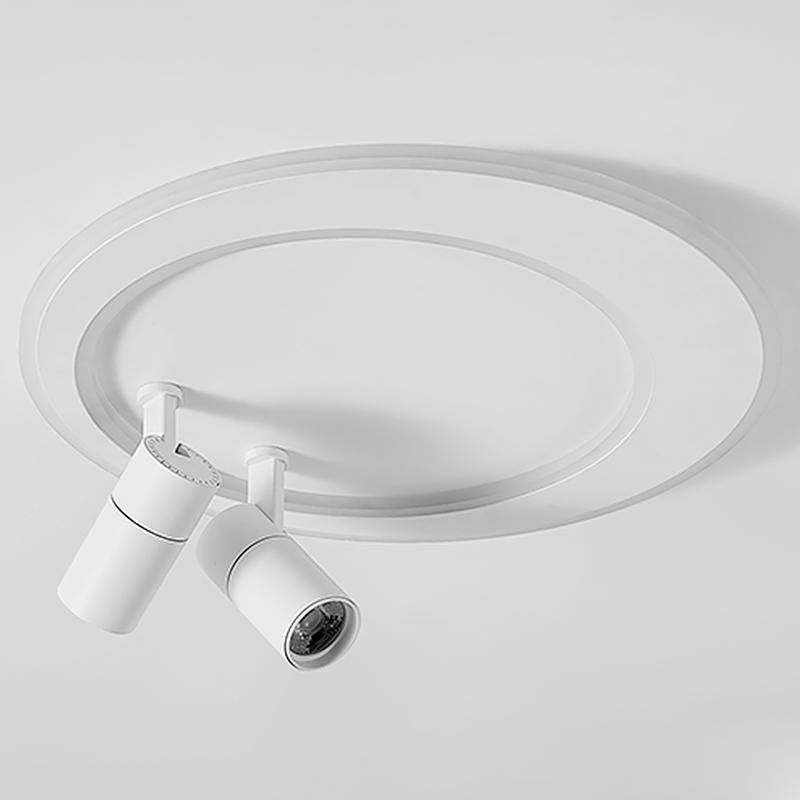 18'' LED Circular Flush Mount Modern Lighting with Spotlight-Lighom