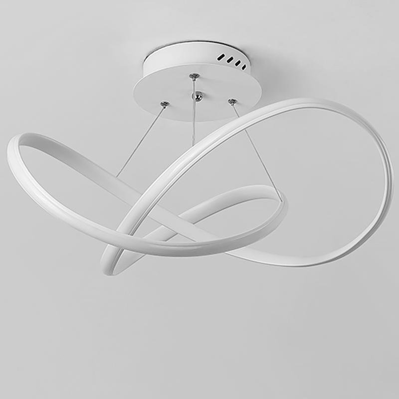 20'' LED Ribbon Modern Flush Mount Ceiling Lights for Living Room-Lighom