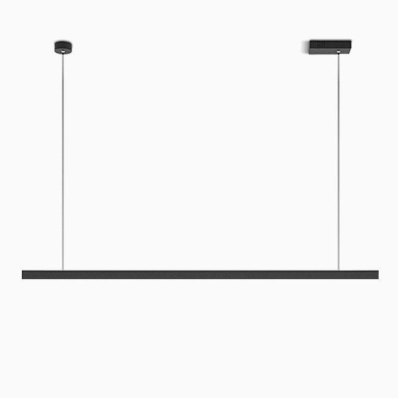 Modern Linear Farmhouse Black Chandelier-Lighom