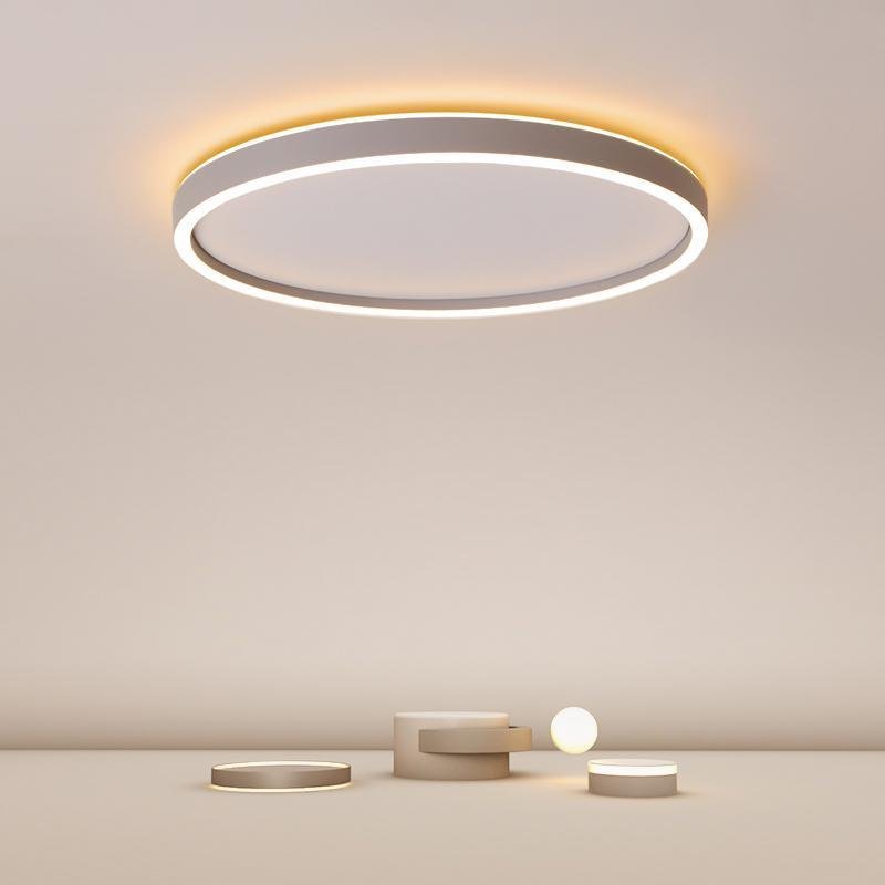Modern Circle Halo Bedroom Flush Mount
