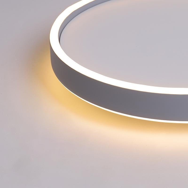 Modern Circle Halo Bedroom Flush Mount