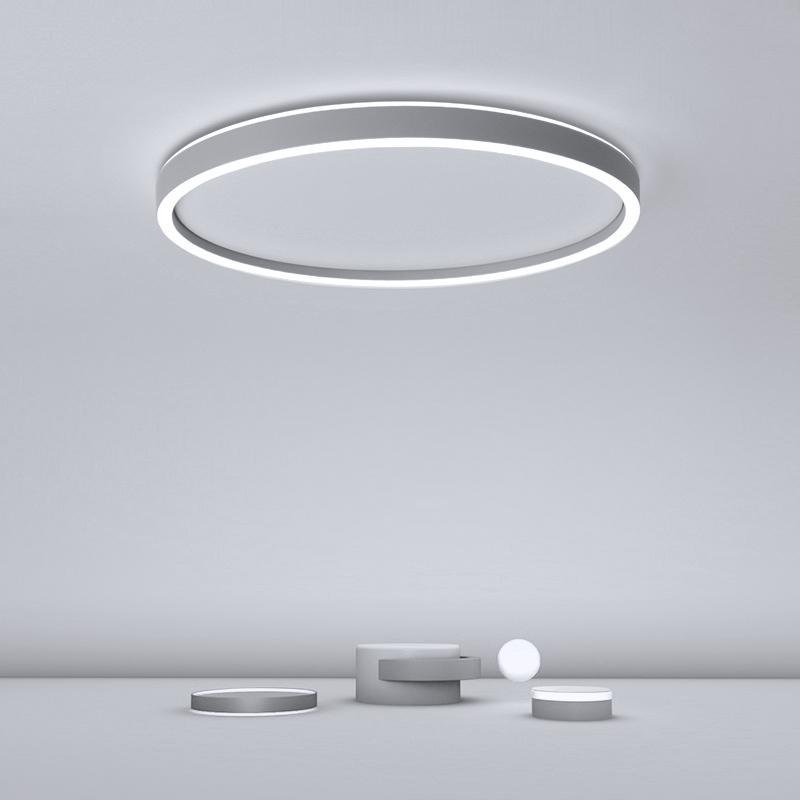 Modern Circle Halo Bedroom Flush Mount