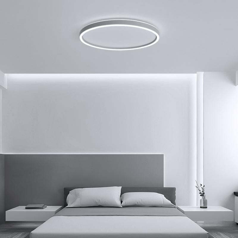 Modern Circle Halo Bedroom Flush Mount