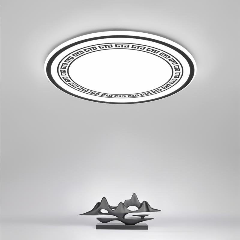 Lighom round eastern synthetic flush mount lighting for kitchen — 16" Diameter / Warm White (3000K)