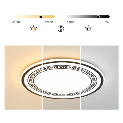 Eastern Round Flush Mount Kitchen Lighting Dining Room Lighting Ceiling Light-Lighom