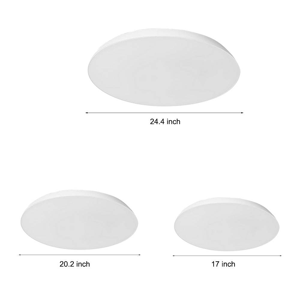 Simple Bowl Iron Flush Mount Light