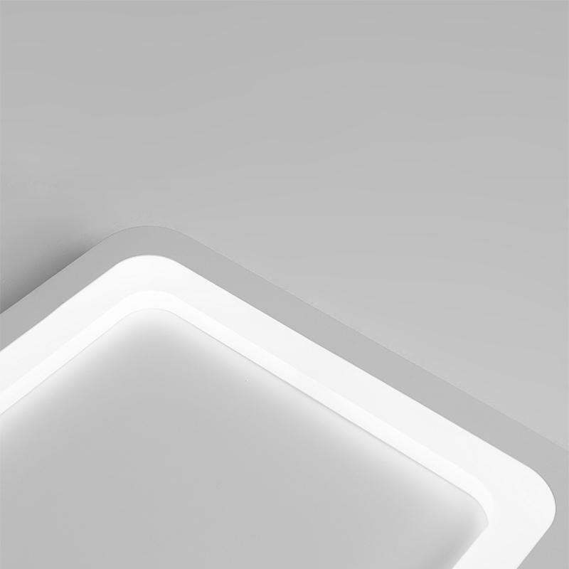 Gray Square Industrial Flush Mount Kitchen Ceiling Light