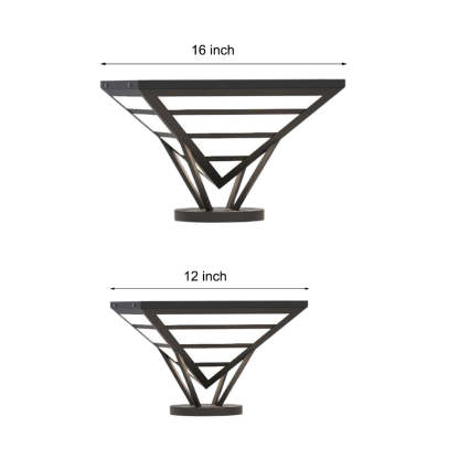 Industrial geometric pillar black outdoor post lights