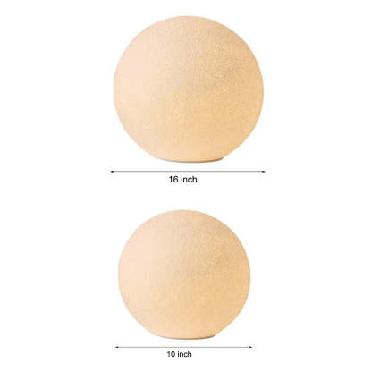 Resin Round Ball Moon LED Waterproof White Modern Outdoor Light Fence Lights-Lighom