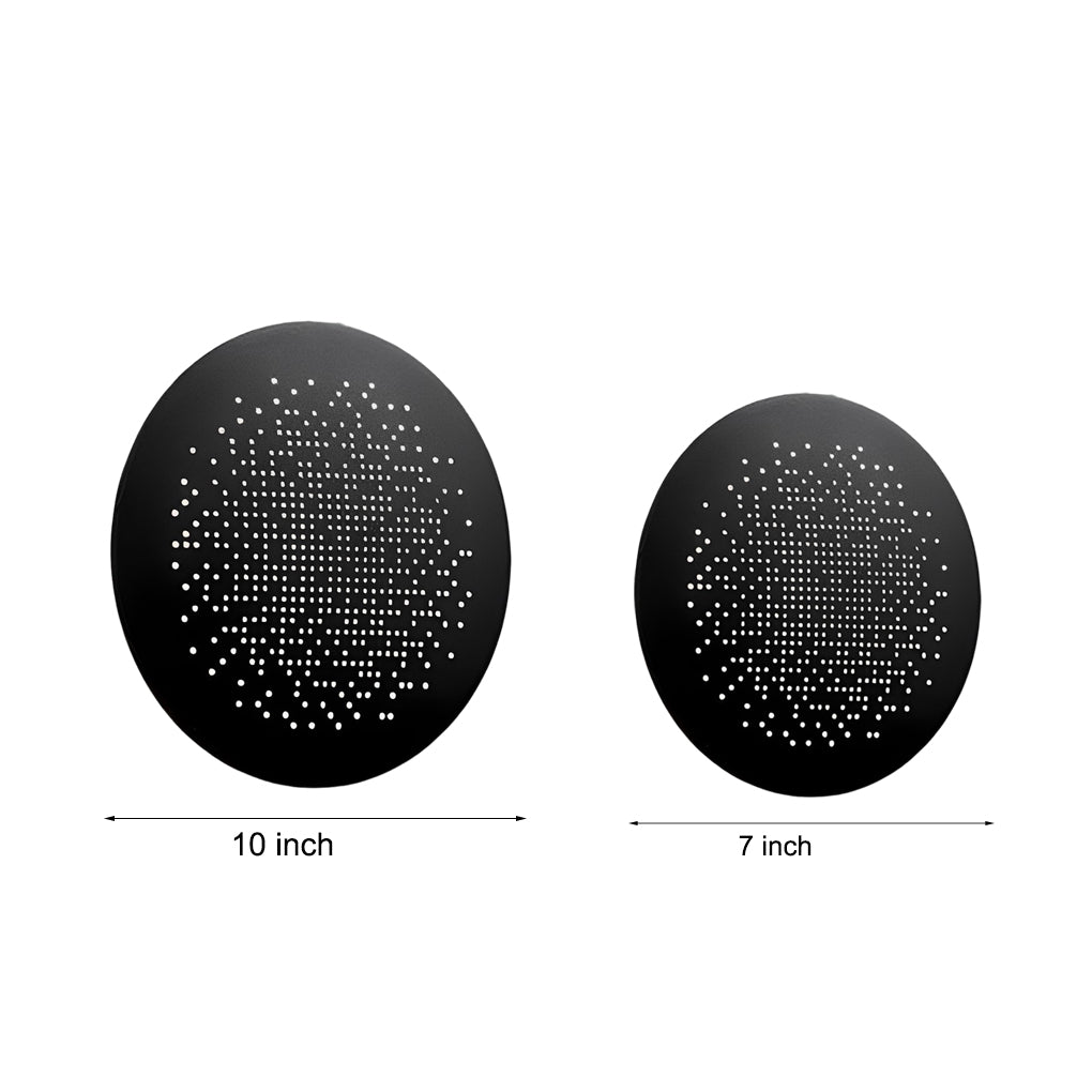 Circular Small Hollow Holes Waterproof LED Black Outdoor Wall Lights-Lighom