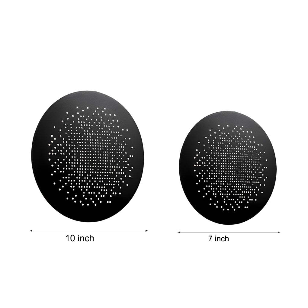 Circular Small Hollow Holes Waterproof LED Black Outdoor Wall Lights-Lighom