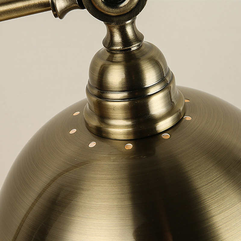 20'' Antique Metallic LED Desk Lamp with Adjustable Gooseneck for Task Lighting-Lighom