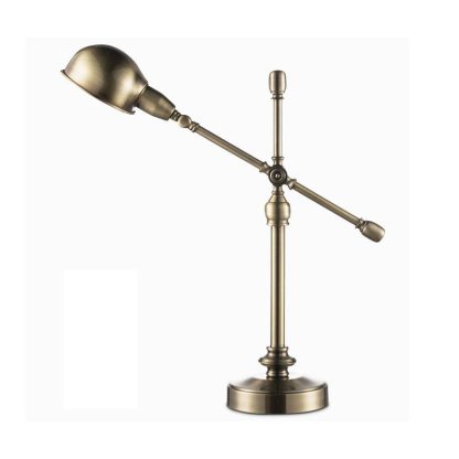 Vintage Metallic Dome Adjustable Desk Lamp with Flexible Arm for Study and Office-Lighom