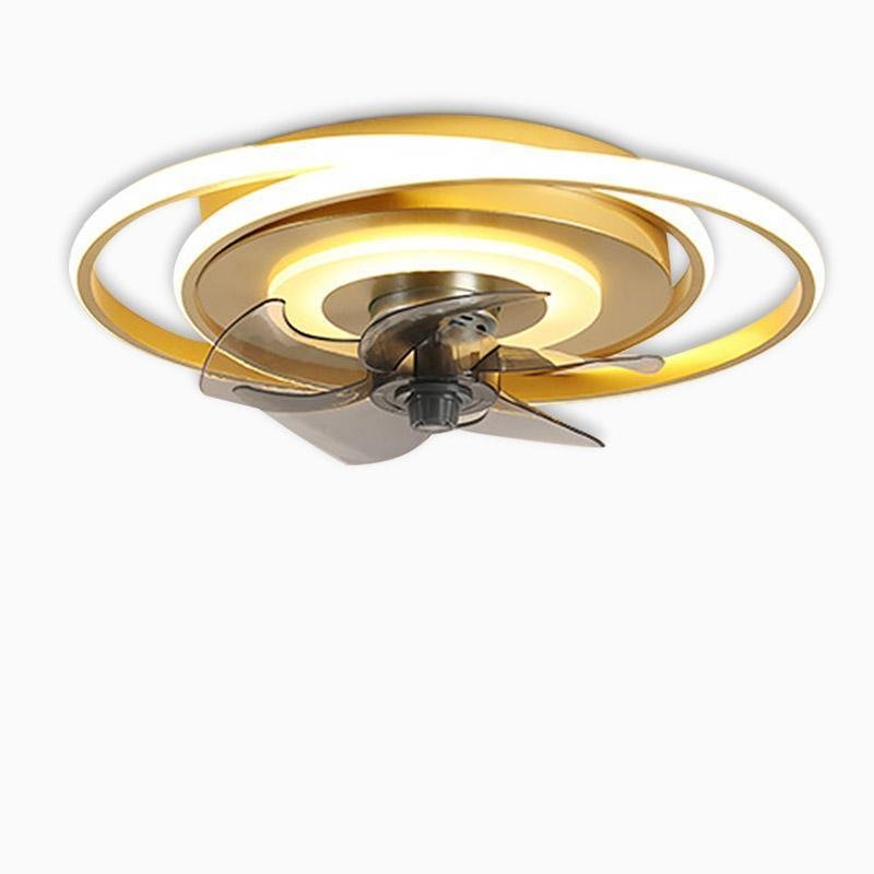 2-Ring Kids LED Remote Ceiling Fan