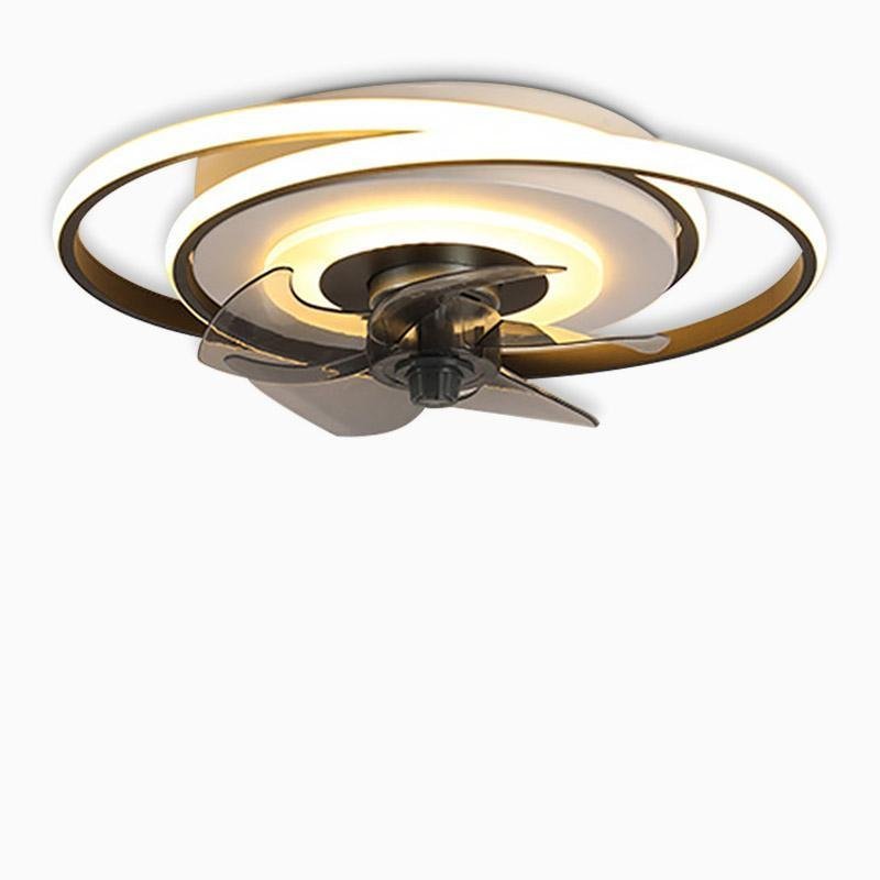 2-Ring Kids LED Remote Ceiling Fan