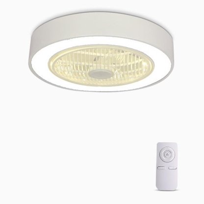 Compact Round Iron Modern Bladeless Fan