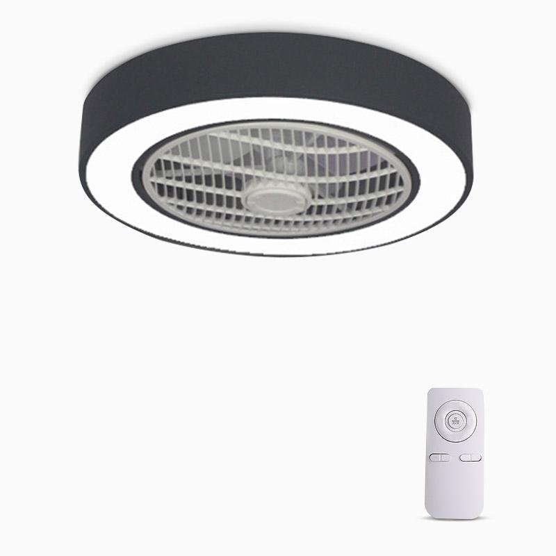Compact Round Iron Modern Bladeless Fan